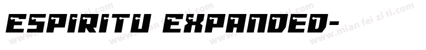 Espiritu Expanded字体转换
